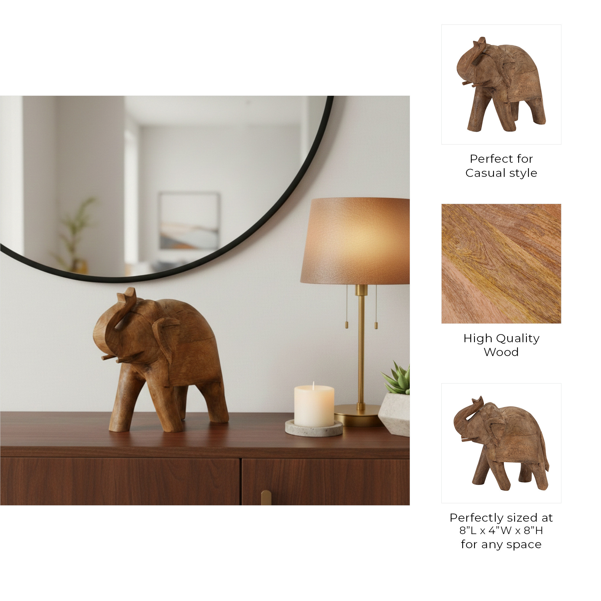 Drakeburn Brown Decor 8 (In) - Image 2