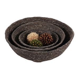BECKLEY SET OF 3 BROWN BOWLS 10 (IN) - Image 2