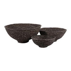 BECKLEY SET OF 3 BROWN BOWLS 10 (IN) - Image 3
