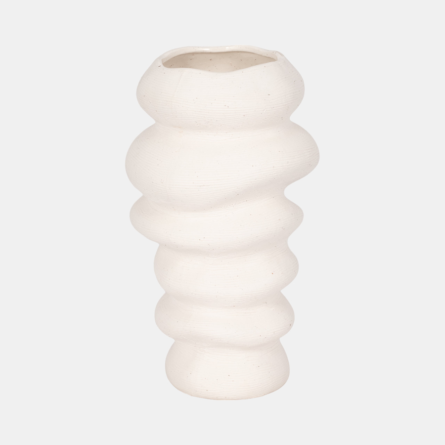 Duttonmore White Vase 12 (In) - Image 6