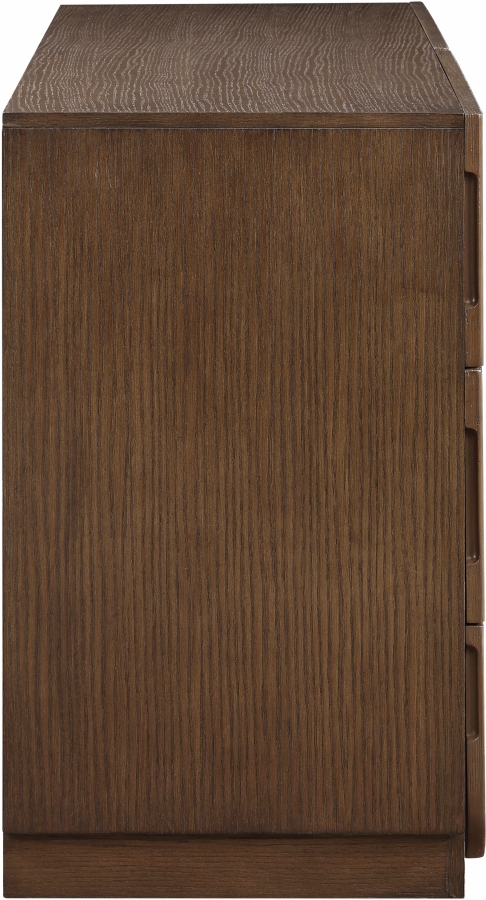 Scallop Oak Veneer Dresser - Image 5