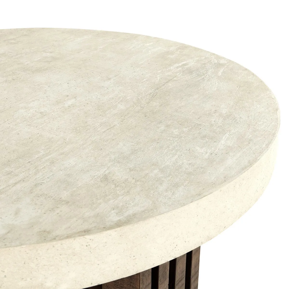 Aspen End Table - Antique White/Distressed Brown - Image 2