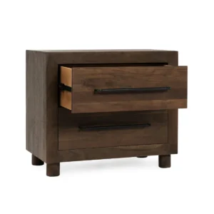 Jaxon 2 Drawer Nightstand - Harvest Brown
