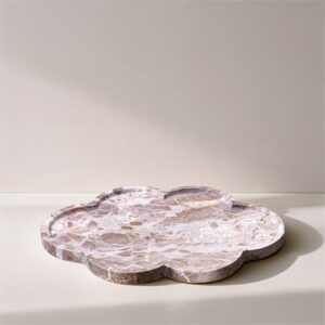 Rimini Marble Clover Shaped Tray