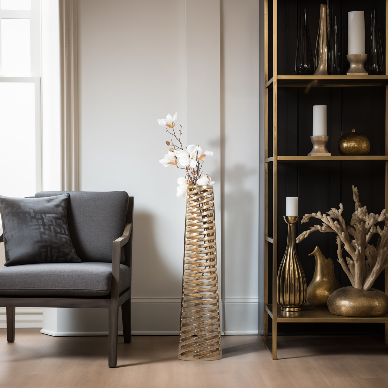 Jadewind Gold Vase 36 (In) - Image 4