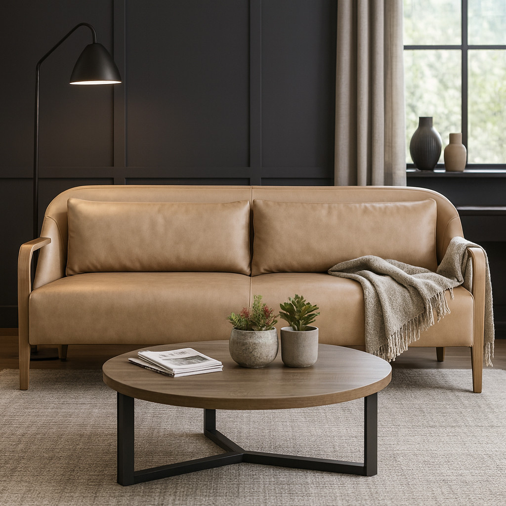 Chapinrun Tan Sofa 33 (In) - Image 3