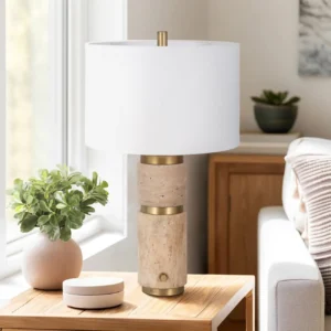 Shawrose Tan Lamp 27 (In)