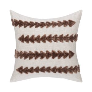 LN Essay Frothed Brown 22x22