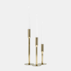 Jensenley Gold Candle Holder 9 (In)