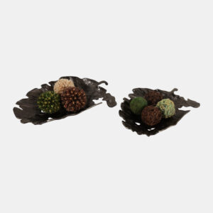 Declanlake Set Of 2 Bronze Bowls 4 (In)